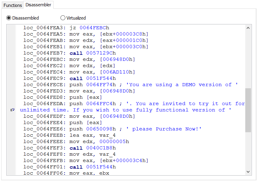 DotFix NiceProtect assembler code