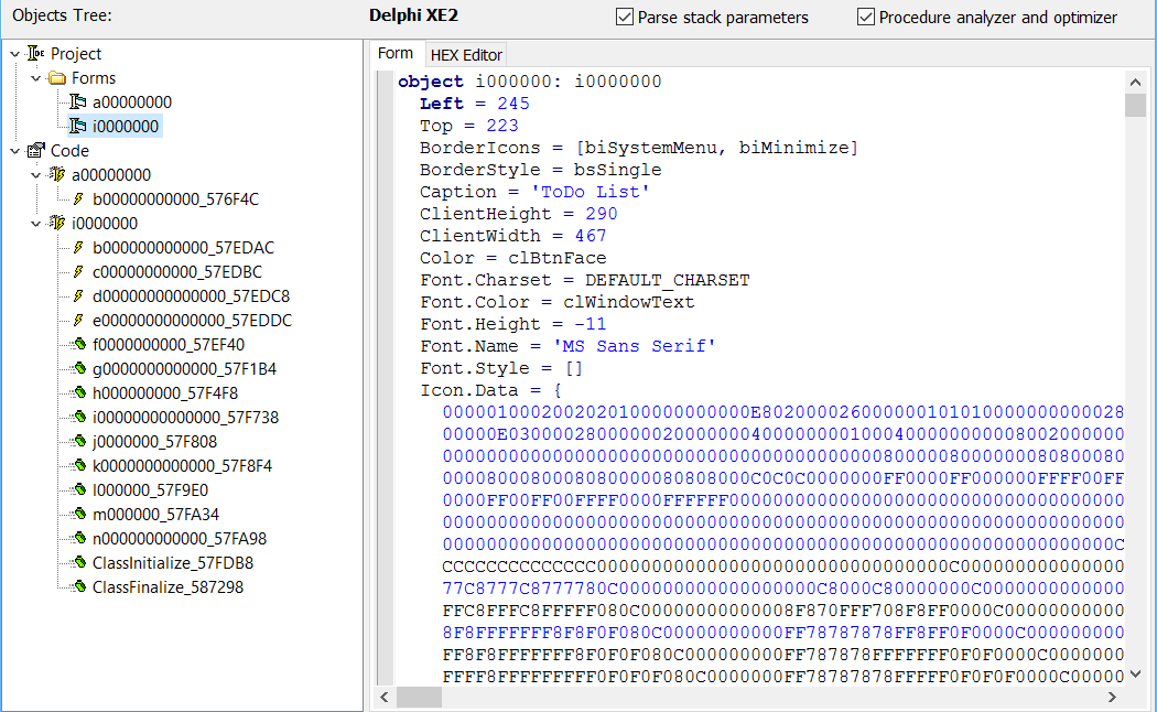 DotFix NiceProtect - Delphi after obfuscation