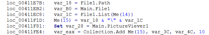 VB Decompiler - Objects and local variables in Native Code