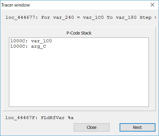 VB Decompiler Visual Basic P-Code Tracing