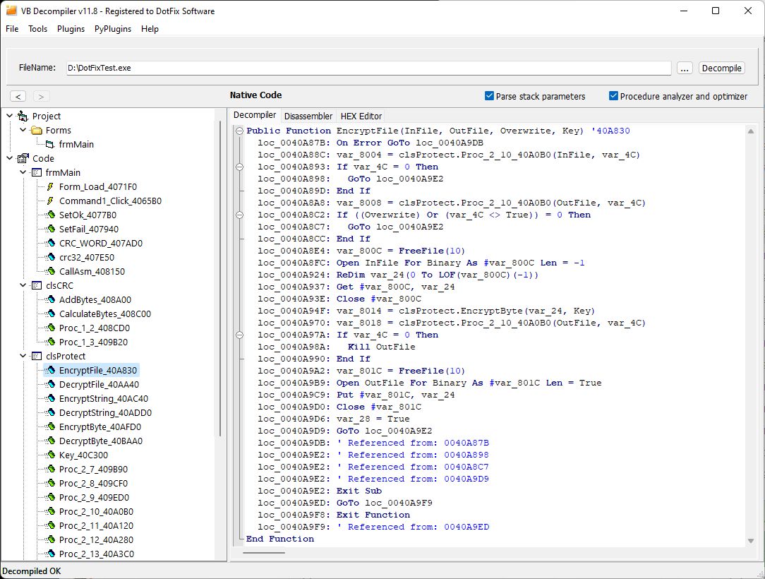 VB Decompiler fast parsing If ... Else ... End If