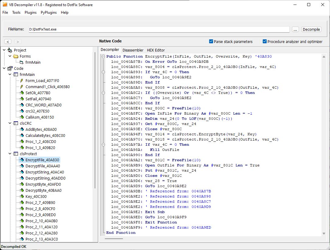 VB Decompiler fast parsing If ... Else ... End If